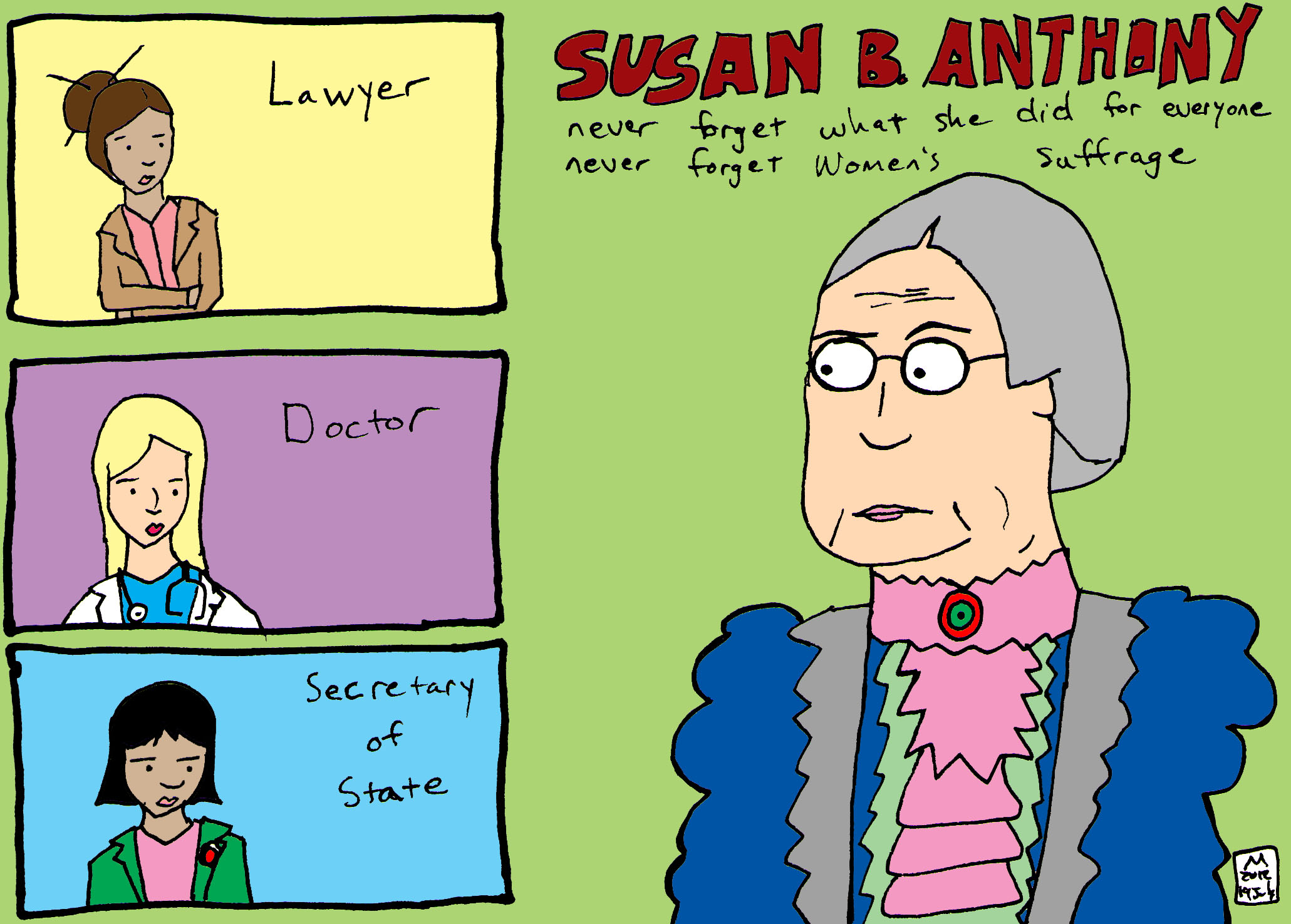 Susan B Anthony | mini dove comics